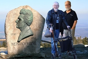 Heinrich Heine, Norbert Neukamp und Jürgen Taake auf dem Brocken